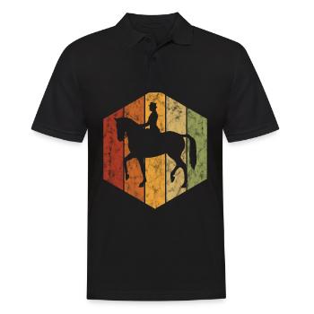 Dressage Cavalier de dressage Cheval d’équitation - Polo Homme - noir - Devant - Kai (181cm)