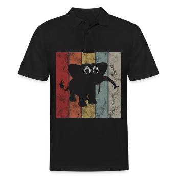 Eléphant éléphant pour enfants - Polo Homme - noir - Devant - Kai (181cm)