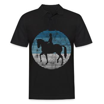Dressage Cavalier de dressage Cheval d’équitation - Polo Homme - noir - Devant - Kai (181cm)