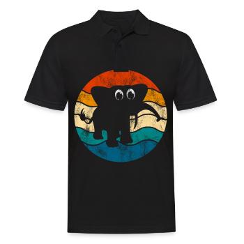 Eléphant éléphant pour enfants - Polo Homme - noir - Devant - Kai (181cm)