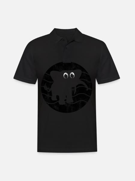 Eléphant éléphant pour enfants - Polo Homme - noir
