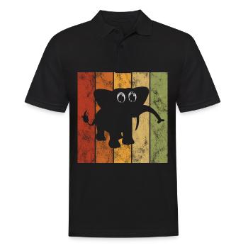 Eléphant éléphant pour enfants - Polo Homme - noir - Devant - Kai (181cm)