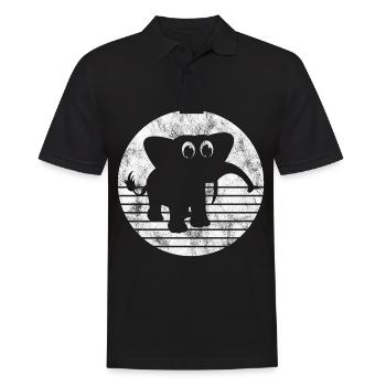 Eléphant éléphant pour enfants - Polo Homme - noir - Devant - Kai (181cm)
