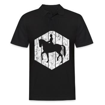 Dressage Cavalier de dressage Cheval d’équitation - Polo Homme - noir - Devant - Kai (181cm)