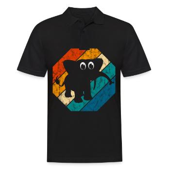 Eléphant éléphant pour enfants - Polo Homme - noir - Devant - Kai (181cm)
