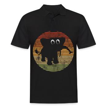 Eléphant éléphant pour enfants - Polo Homme - noir - Devant - Kai (181cm)