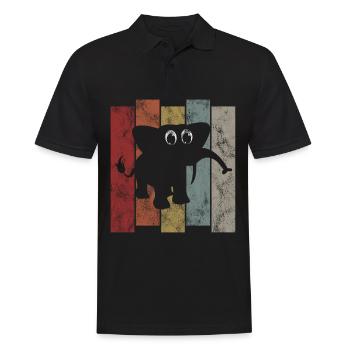 Éléphant Éléphant pour enfants - Polo Homme - noir - Devant - Kai (181cm)