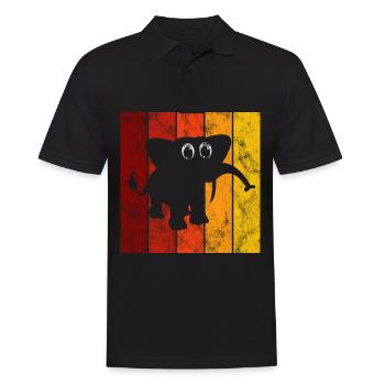 Eléphant éléphant pour enfants - Polo Homme - noir - Devant - Kai (181cm)