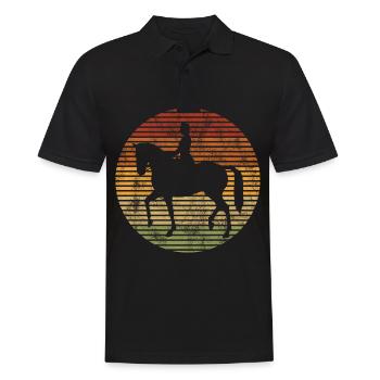 Dressage Cavalier de dressage Cheval d’équitation - Polo Homme - noir - Devant - Kai (181cm)