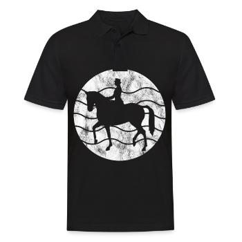 Dressage Cavalier de dressage Cheval d’équitation - Polo Homme - noir - Devant - Kai (181cm)