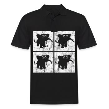 Eléphant éléphant pour enfants - Polo Homme - noir - Devant - Kai (181cm)