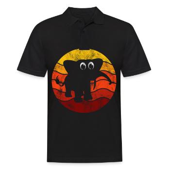 Eléphant éléphant pour enfants - Polo Homme - noir - Devant - Kai (181cm)