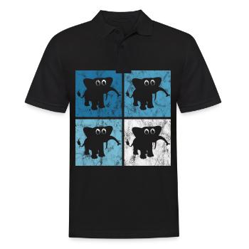 Eléphant éléphant pour enfants - Polo Homme - noir - Devant - Kai (181cm)