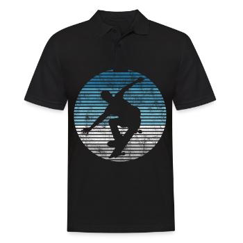 Skateboarder Skateboard Skater Skate Skateing - Polo Homme - noir - Devant - Kai (181cm)