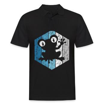 Frog Frogs Gift for Kids Funny Funny - Men's Polo Shirt - black - Front - Kai (181cm)