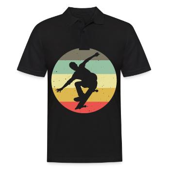 Skateboarder Skateboard Skater Skate Skateing - Polo Homme - noir - Devant - Kai (181cm)