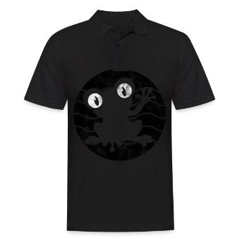 Frog Frogs Gift for Kids Funny Funny - Men's Polo Shirt - black - Front - Kai (181cm)