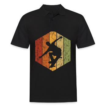 Skateboarder Skateboard Skater Skate Skateing - Polo Homme - noir - Devant - Kai (181cm)