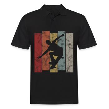 Skateboarder Skateboard Skater Skate Skateing - Polo Homme - noir - Devant - Kai (181cm)