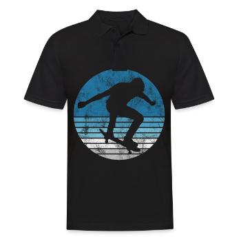 Skateboarder Skateboard Skater Skate Skateing - Polo Homme - noir - Devant - Kai (181cm)