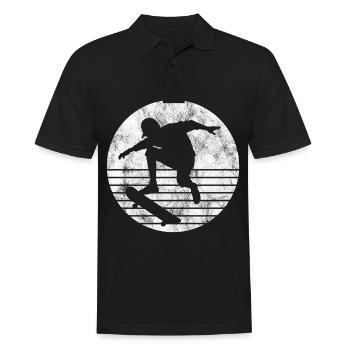Skateboarder Skateboard Skater Skate Skateing - Polo Homme - noir - Devant - Kai (181cm)