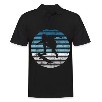 Skateboarder Skateboard Skater Skate Skateing - Polo Homme - noir - Devant - Kai (181cm)