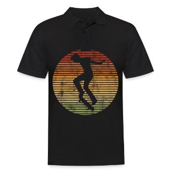 Skateur Skateboard Skateur Skater Skate - Polo Homme - noir - Devant - Kai (181cm)