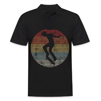 Skateboarder Skateboard Skater Skate Skateing - Polo Homme - noir - Devant - Kai (181cm)