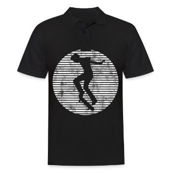 Skateboarder Skateboard Skater Skate Skateing - Polo Homme - noir - Devant - Kai (181cm)
