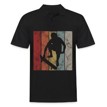 Skateboarder Skateboard Skater Skate Skateing - Polo Homme - noir - Devant - Kai (181cm)