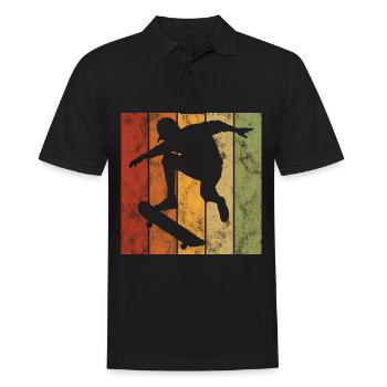 Skateboard Skateboarder Skater Skate Skateing - Polo Homme - noir - Devant - Kai (181cm)