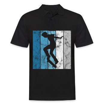 Skateboard Skateboarder Skater Skate Skateing - Polo Homme - noir - Devant - Kai (181cm)