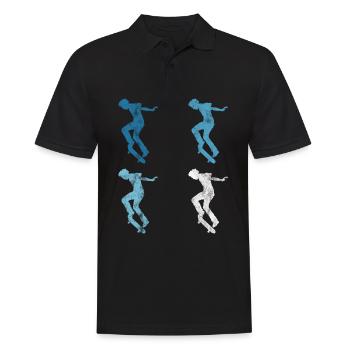 Skateboard Skateboarder Skater Skate Skateing - Polo Homme - noir - Devant - Kai (181cm)