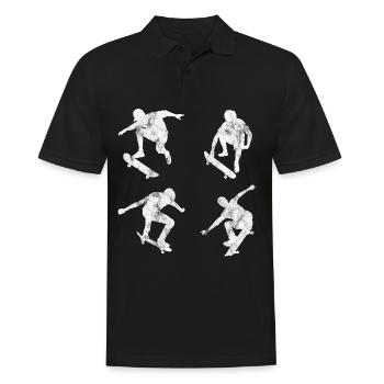 This is My therapy Skateboard Skateboarder Skate - Men's Polo Shirt - black - Front - Kai (181cm)