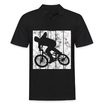 BMX Vélo Vélo Rétro Cadeau Vélo Motocross - Polo Homme - noir - Devant - Kai (181cm)