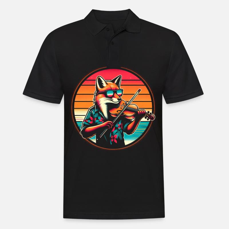 Fuchs Violon Violon - Polo Homme - noir