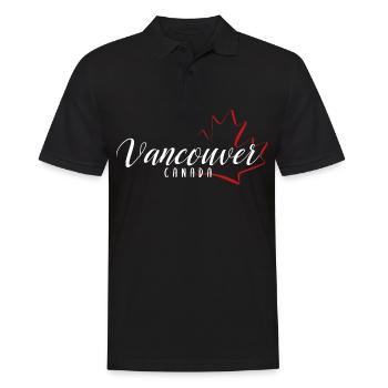 Vancouver Canada - Männer Poloshirt - Schwarz - Vorne - Kai (181cm)