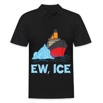 EW ICE Titanic Cruise Ship 1912 Cruise - Männer Poloshirt - Schwarz - Vorne - Kai (181cm)