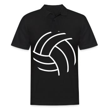 Motif de volley-ball - Polo Homme - noir - Devant - Kai (181cm)