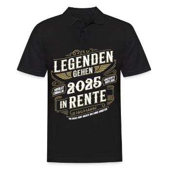 Les légendes prendront leur retraite en 2025 Limited - Polo Homme - noir - Devant - Kai (181cm)