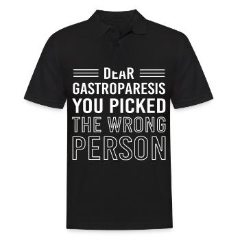 Gastroparésie intestinale - Polo Homme - noir - Devant - Kai (181cm)
