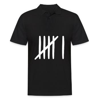 6 feuille de pointage anniversaire 6 ans - Polo Homme - noir - Devant - Kai (181cm)