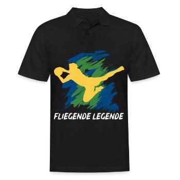Torwart Für Tormann Torfrau Torhüter - Männer Poloshirt - Schwarz - Vorne - Kai (181cm)