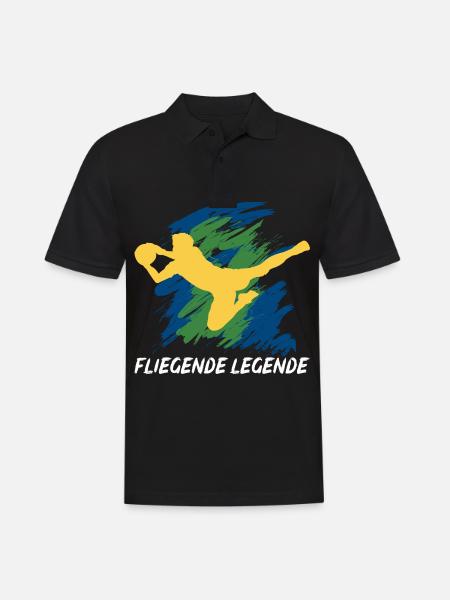 Torwart Für Tormann Torfrau Torhüter - Männer Poloshirt - Schwarz