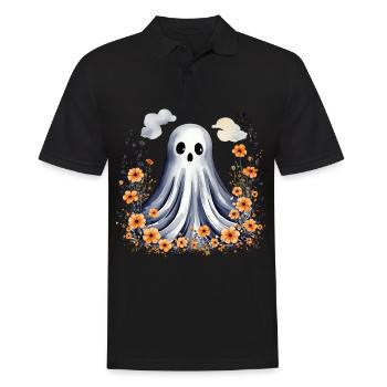 Cute little ghost - Men's Polo Shirt - black - Front - Kai (181cm)