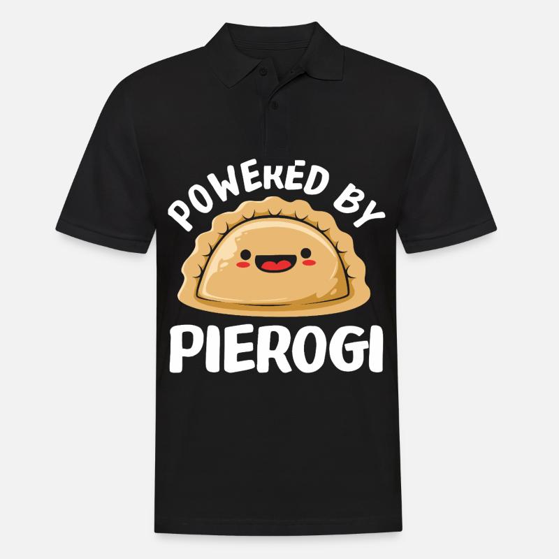 Pierogi Polen Polnisch - Männer Poloshirt - Schwarz