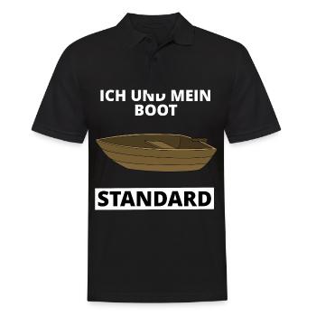 Standard boat gift - Men's Polo Shirt - black - Front - Kai (181cm)