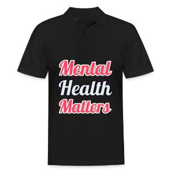 Mental Health Matters - Männer Poloshirt - Schwarz - Vorne - Kai (181cm)