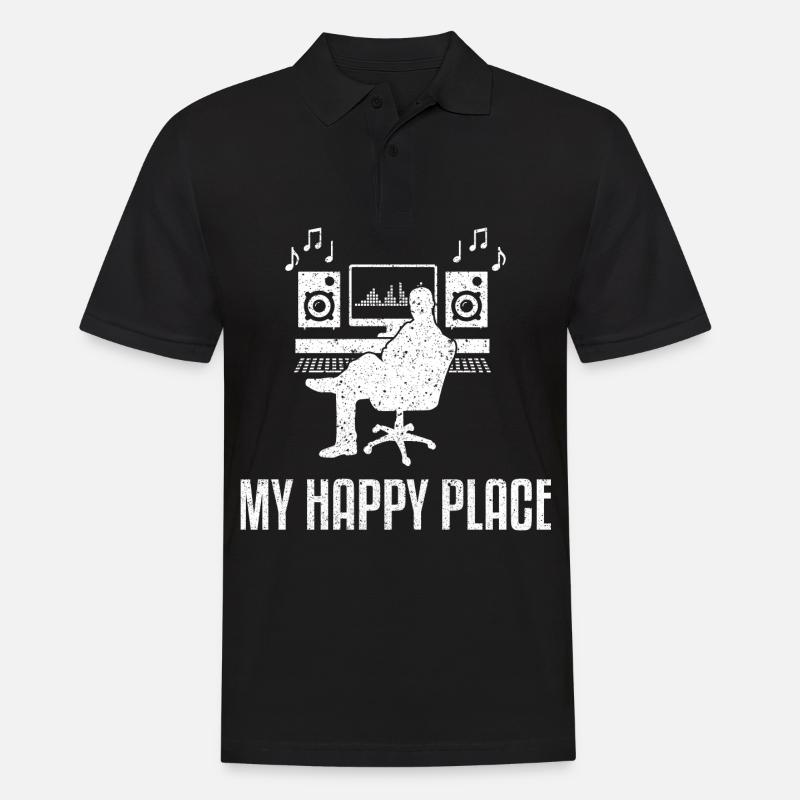 Tontechniker Sound Audio Engineer - Männer Poloshirt - Schwarz