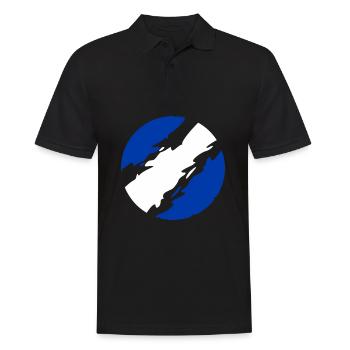 Griechenland - Männer Poloshirt - Schwarz - Vorne - Kai (181cm)
